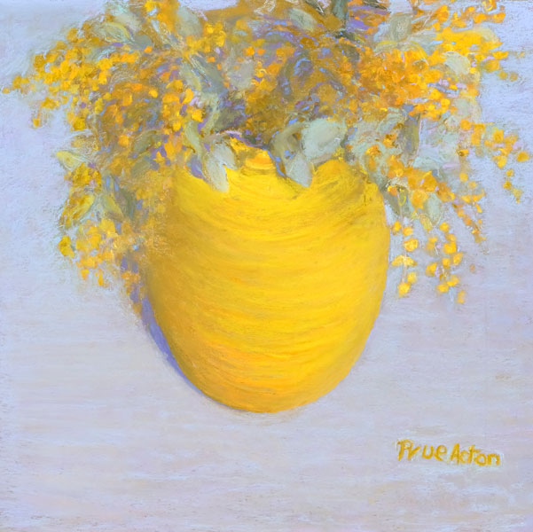 Yellow, Large Vase. Image 430x430mm Framed 660x780mm. $3820.00